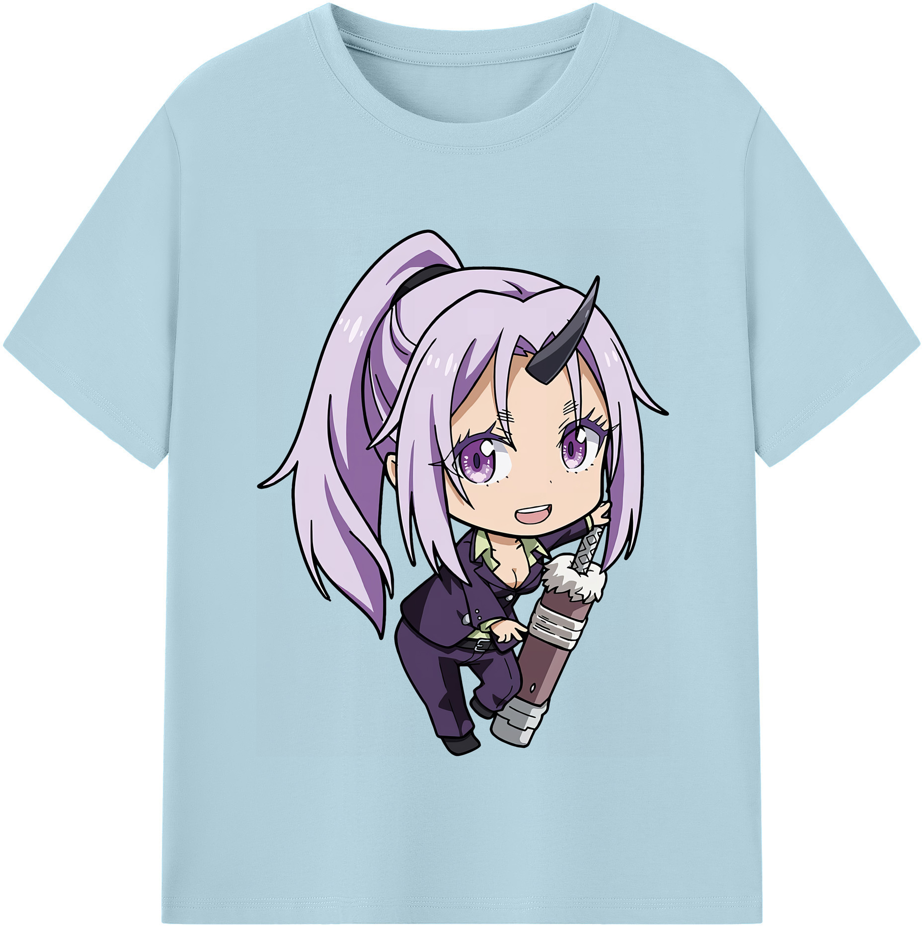 （画像用） 転スラ Regarding Reincarnated to Slime 綿100％半袖Tシャツ（フロントプリント）
